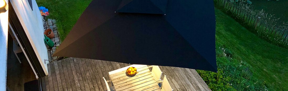 From sun to sunset: extend your summer evenings with your own Solero parasol.